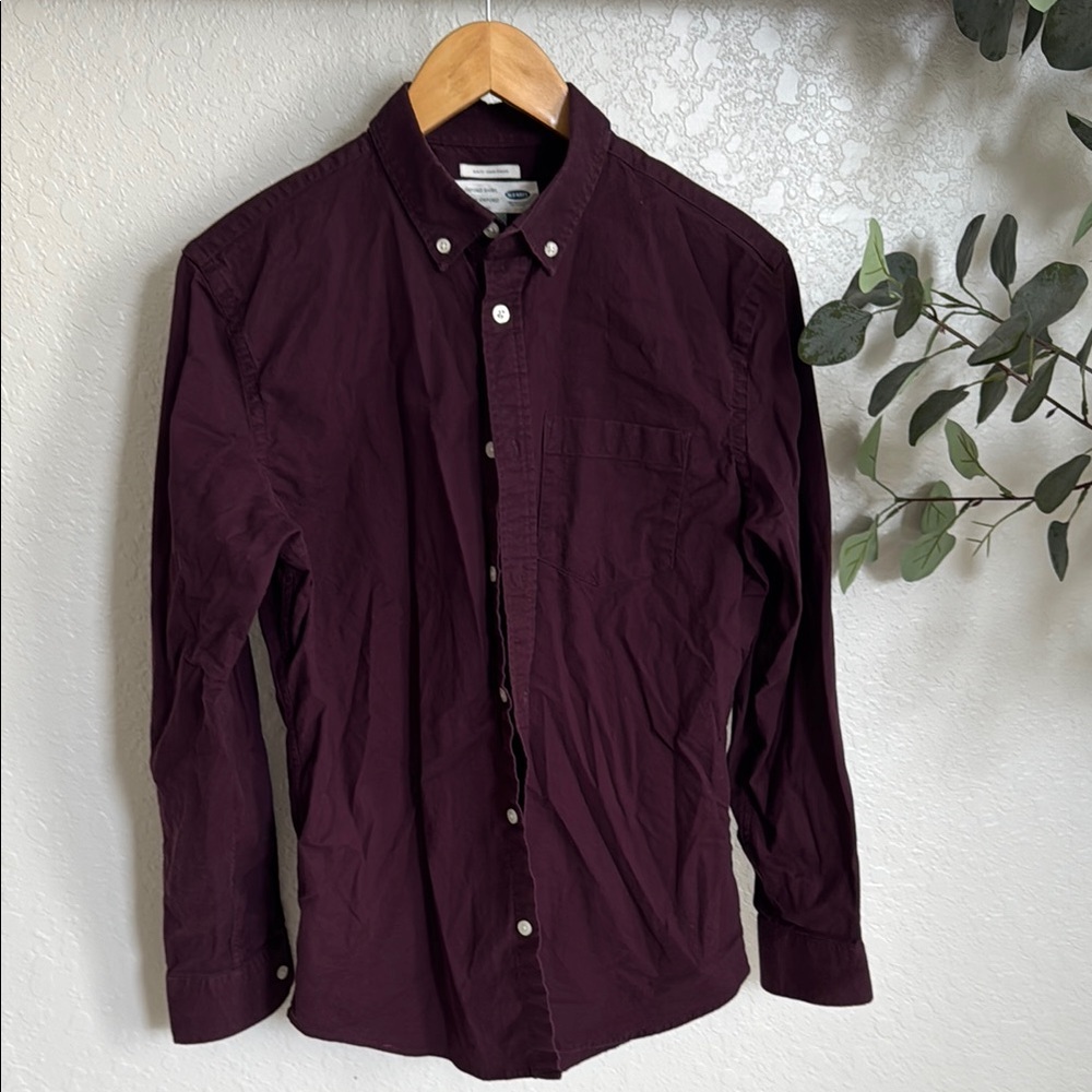 Old Navy Purple Casual Button Down Shirt